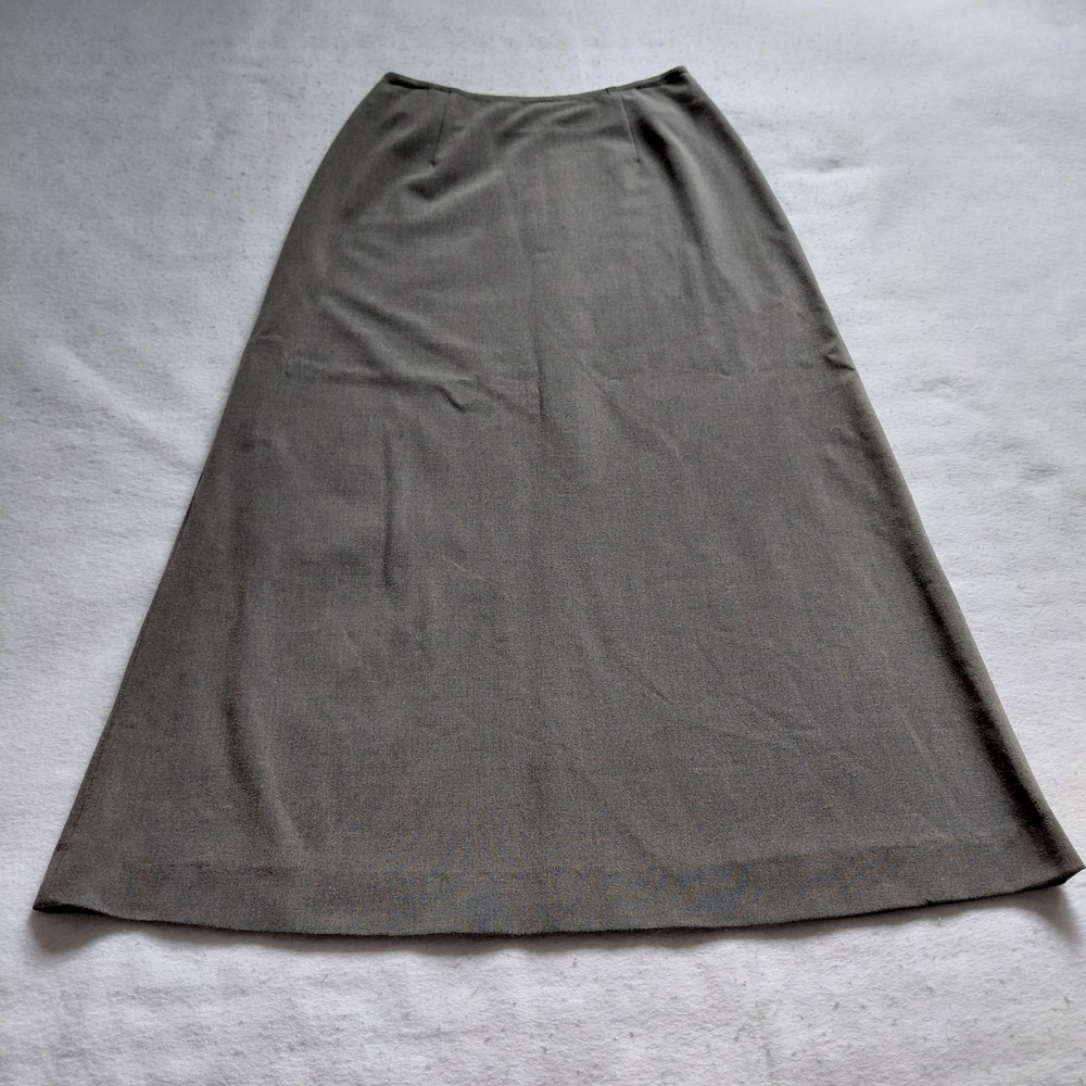 Susan Bristol A Line Skirt Womens Gray 6 Stretch Midi Long Work Casual Modest